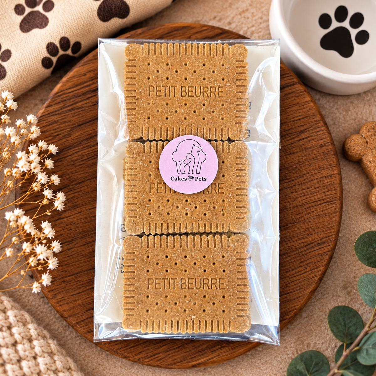 Dog Pastry Box - Waffle - Apple Banana Honey