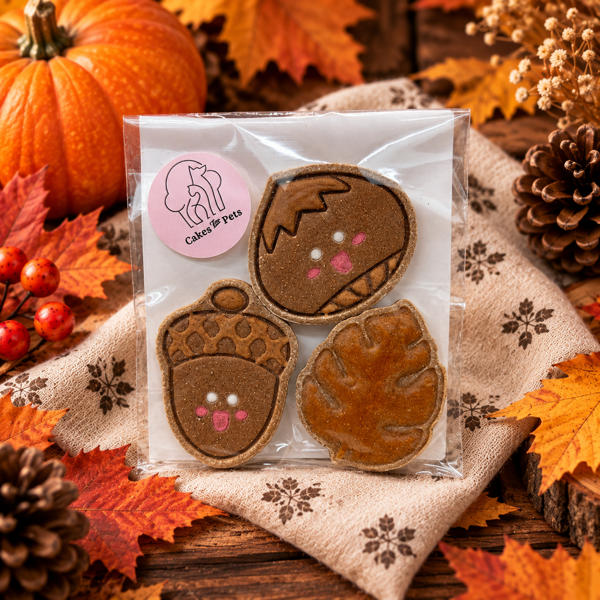 Biscuits d'Automne pour chien - 3 pièces