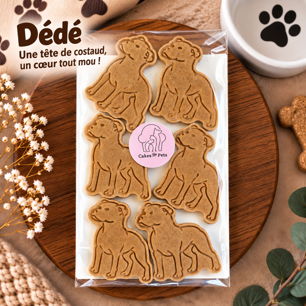 Dog Pastry Box - Waffle - Apple Banana Honey