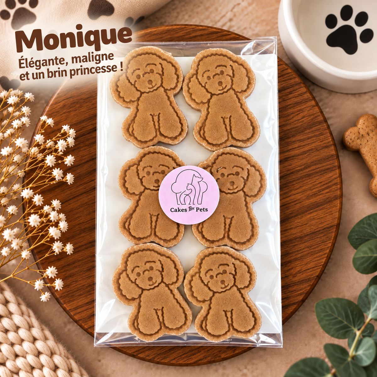 Dog Pastry Box - Waffle - Apple Banana Honey