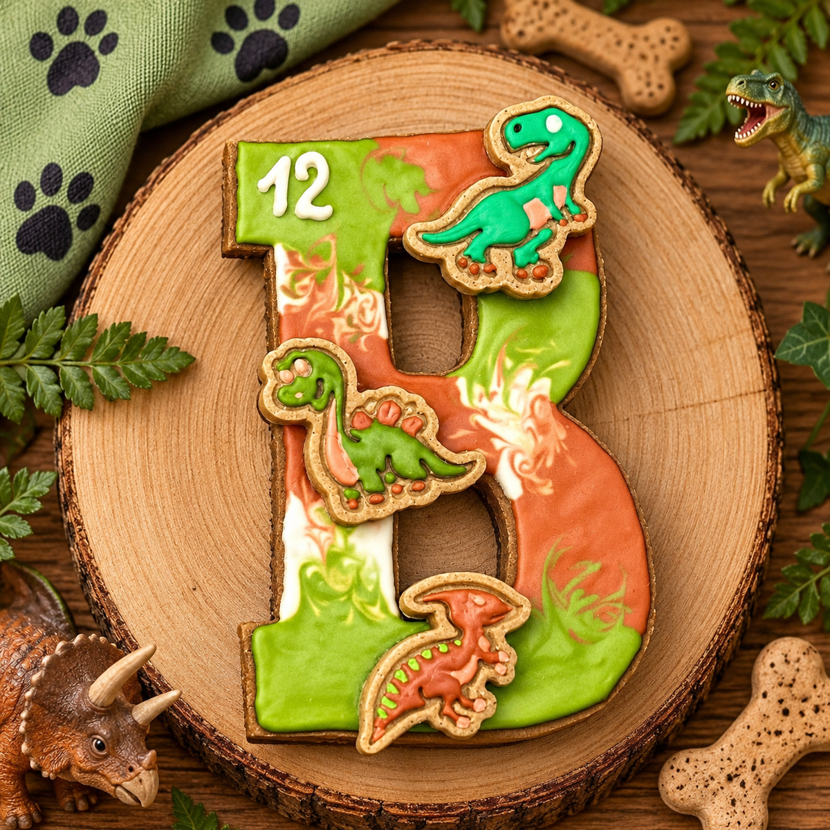 Dog Birthday Cake - Dog Paw