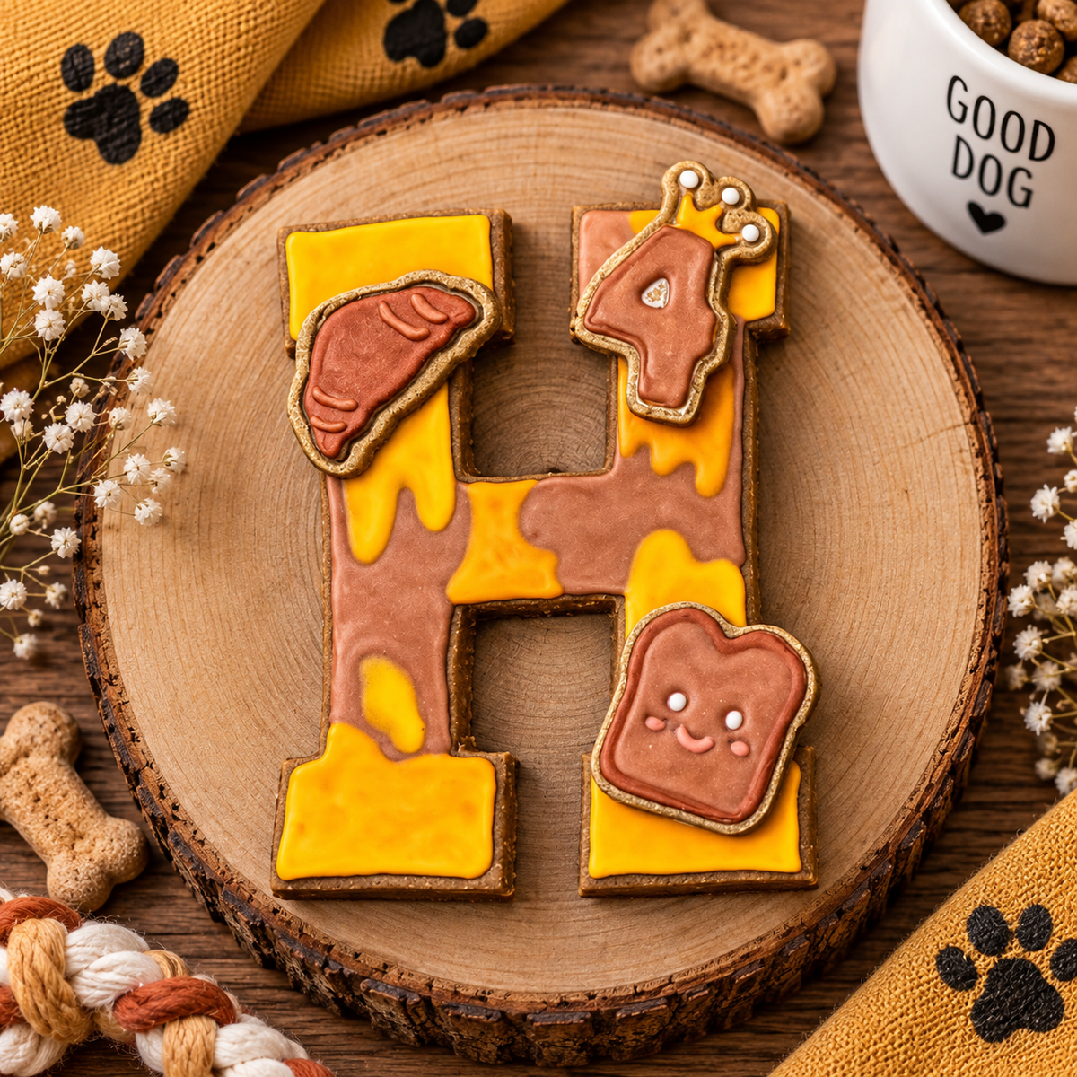 Dog Birthday Cake - Dog Paw